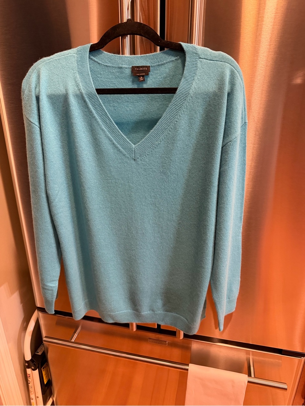 Talbots woman’s Aqua V-Neck Sweater
